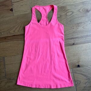 Lululemon Cool Racerback Pink Size 6, faded line in middle (see pic)